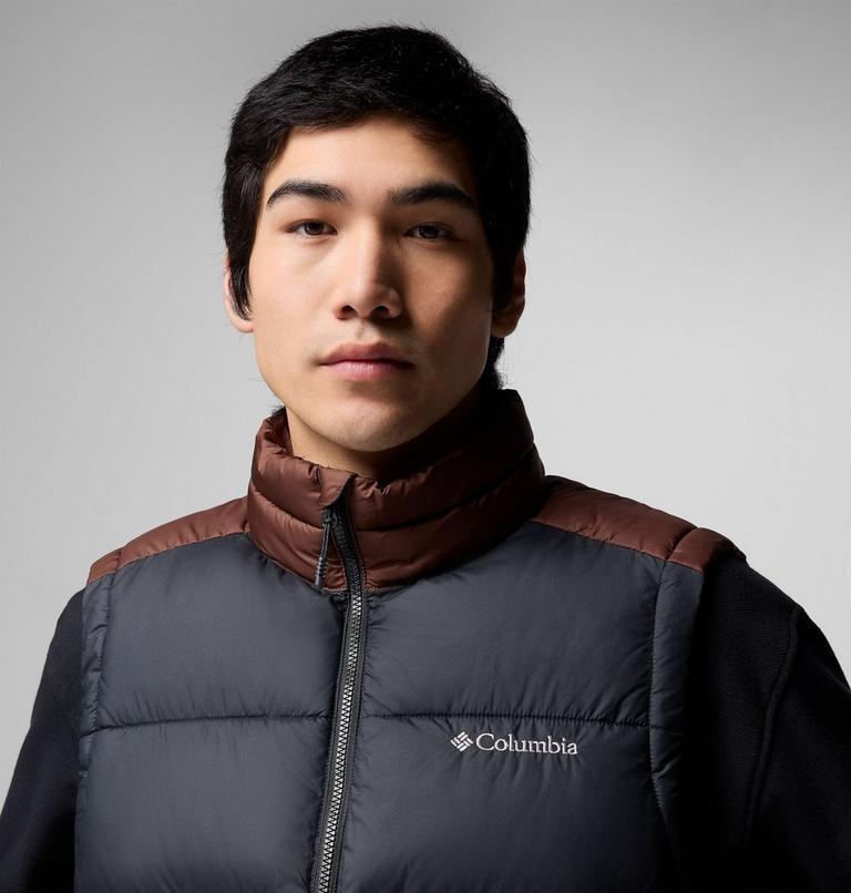 Men's Pike Lake II Puffer Vest, Color: Tobacco, Black, image 8