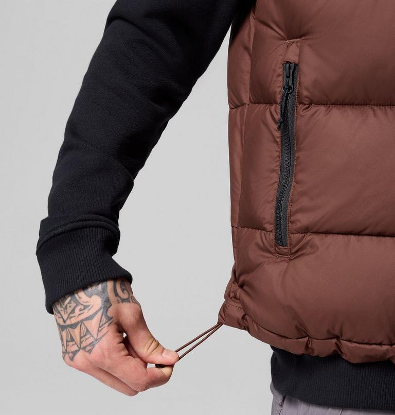 Men's Pike Lake II Puffer Vest, Color: Tobacco, Black, image 9