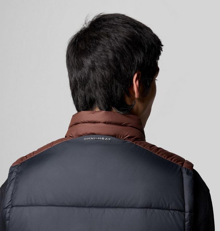 Men's Pike Lake II Puffer Vest, Color: Tobacco, Black, image 10