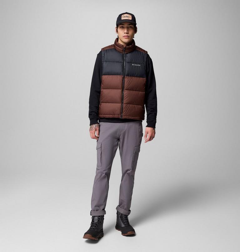 Men's Pike Lake II Puffer Vest, Color: Tobacco, Black, image 2