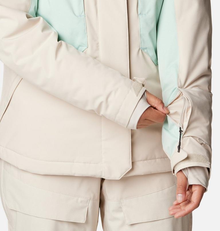 Women's Highland Summit Waterproof Ski Jacket, Color: Dark Stone, Aqua Haze, image 10