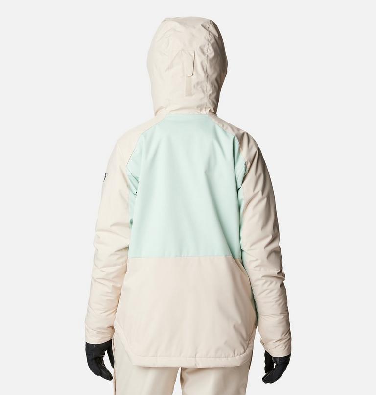 Women's Highland Summit Waterproof Ski Jacket, Color: Dark Stone, Aqua Haze, image 2