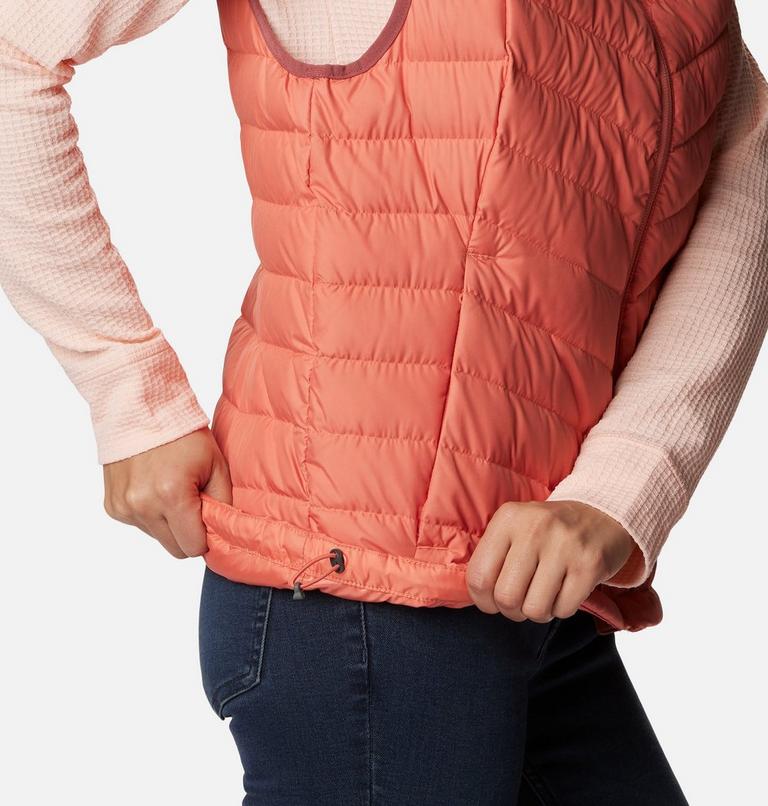 Women's Westridge Packable Down Vest, Color: Beetroot, Faded Peach, image 6