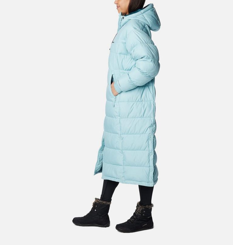Women's Pike Lake II Long Puffer Jacket, Color: Aqua Haze, image 3