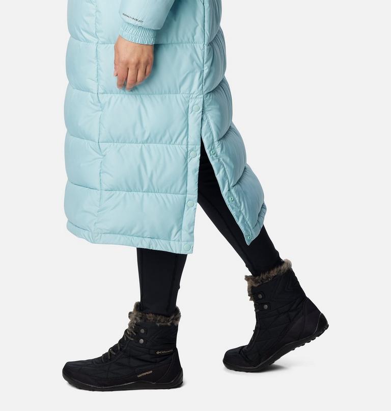 Women's Pike Lake II Long Puffer Jacket, Color: Aqua Haze, image 7