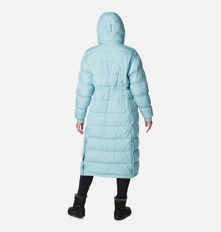 Women's Pike Lake II Long Puffer Jacket, Color: Aqua Haze, image 2