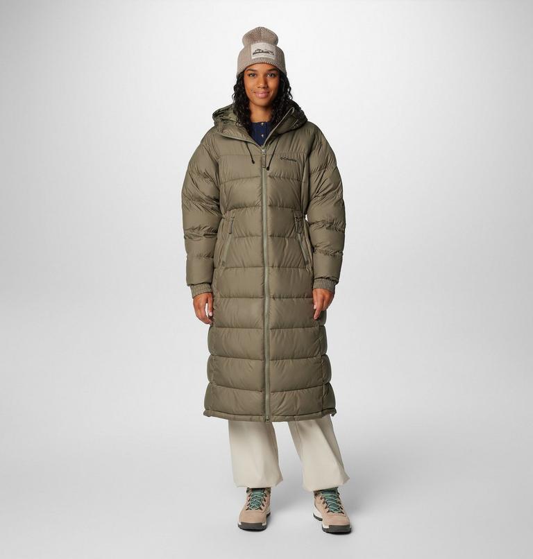 Chaqueta larga y acolchada Pike Lake II para mujer, Color: Stone Green, image 3