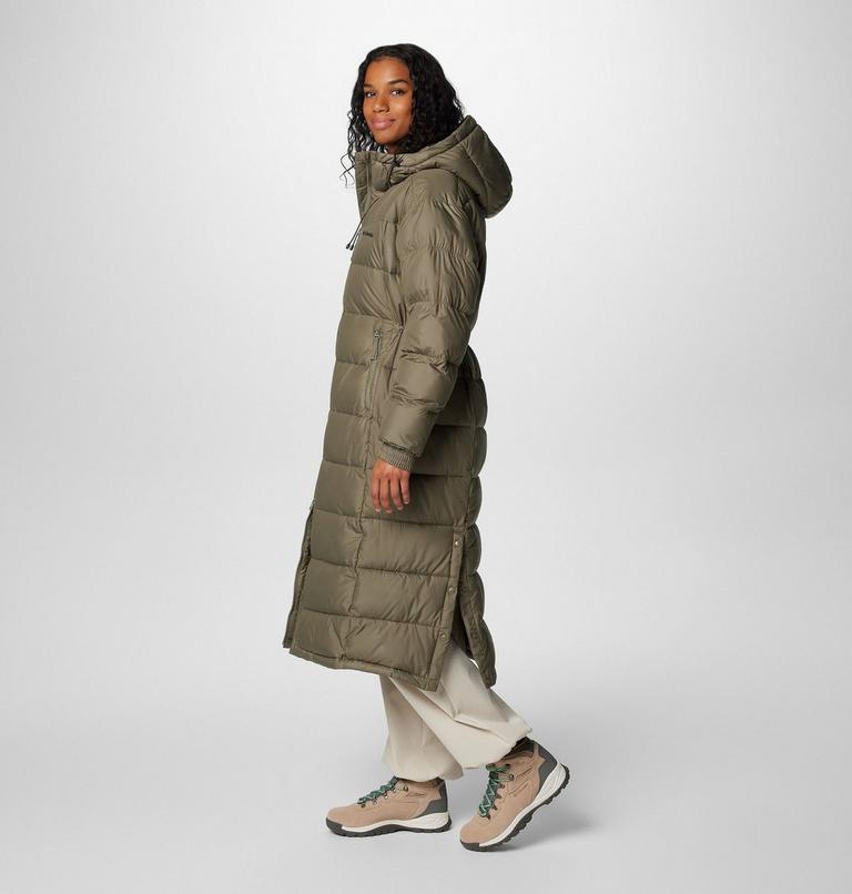 Chaqueta larga y acolchada Pike Lake II para mujer, Color: Stone Green, image 4