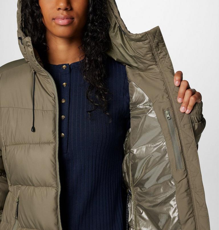Chaqueta larga y acolchada Pike Lake II para mujer, Color: Stone Green, image 6