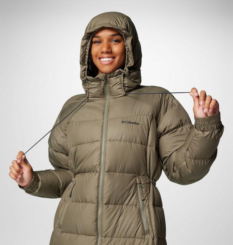 Chaqueta larga y acolchada Pike Lake II para mujer, Color: Stone Green, image 11