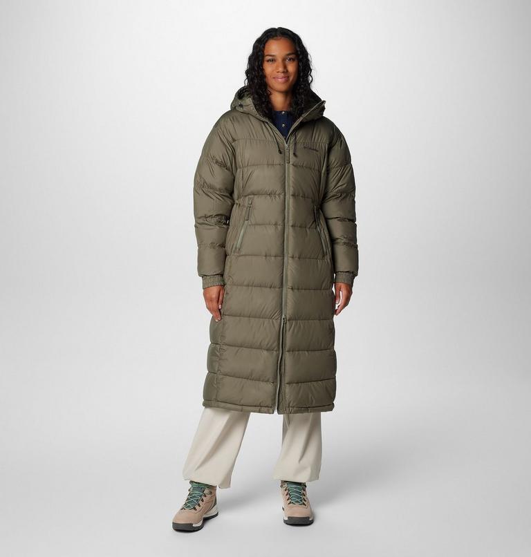 Chaqueta larga y acolchada Pike Lake II para mujer, Color: Stone Green, image 1