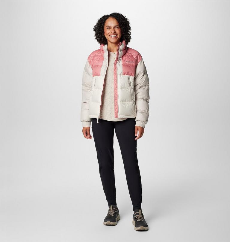Chaqueta corta y acolchada Pike Lake II para mujer, Color: Chalk, Pink Agave, Dark Stone, image 3
