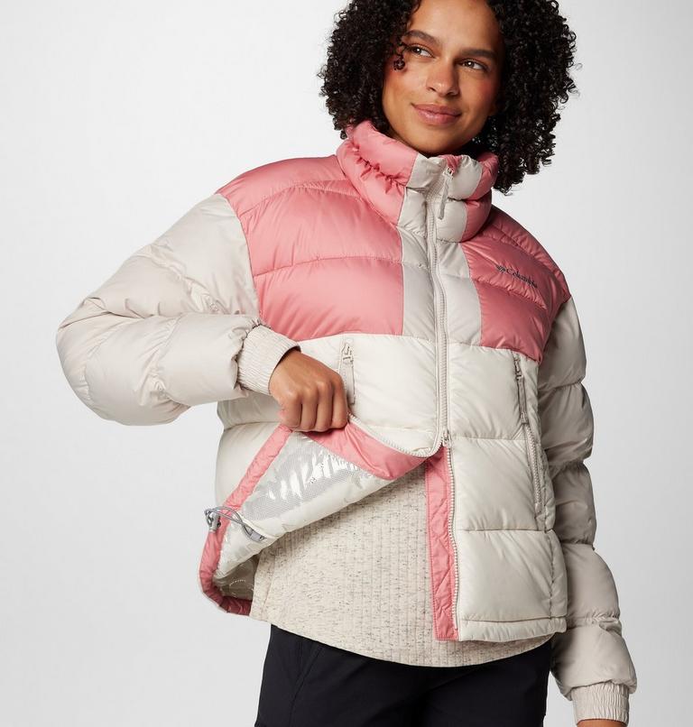 Chaqueta corta y acolchada Pike Lake II para mujer, Color: Chalk, Pink Agave, Dark Stone, image 7
