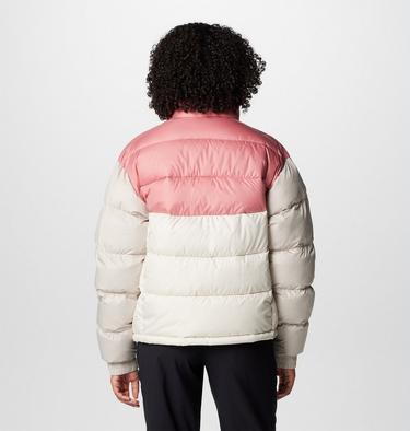 Women's Pike Lake II Cropped Jacket, Color: Chalk, Pink Agave, Dark Stone, image 2