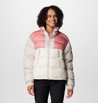 Women's Pike Lake II Cropped Jacket, Color: Chalk, Pink Agave, Dark Stone, image 1