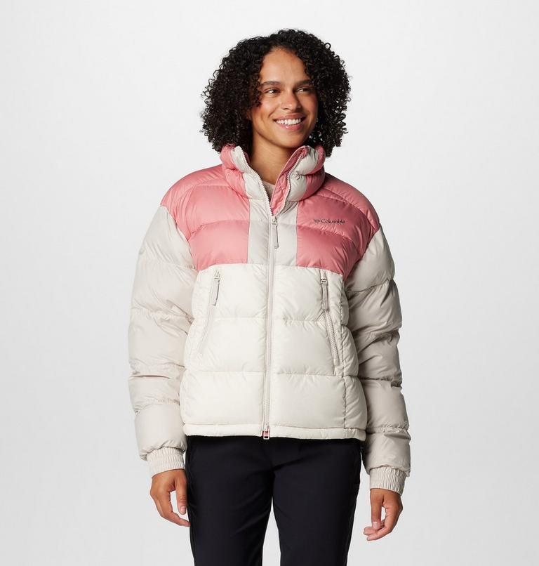Chaqueta corta y acolchada Pike Lake II para mujer, Color: Chalk, Pink Agave, Dark Stone, image 1