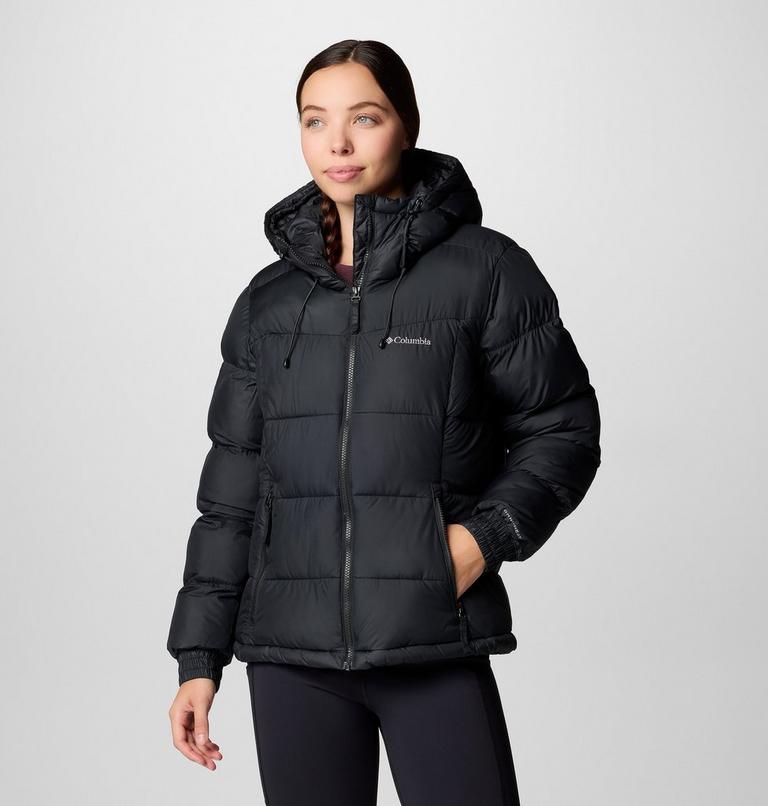 Women's Pike Lake II Insulated Hooded Puffer Jacket, Color: Black, image 1