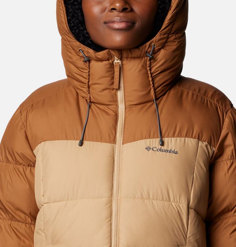 Women's Pike Lake II Insulated Hooded Puffer Jacket, Color: Camel Brown, Canoe, image 4