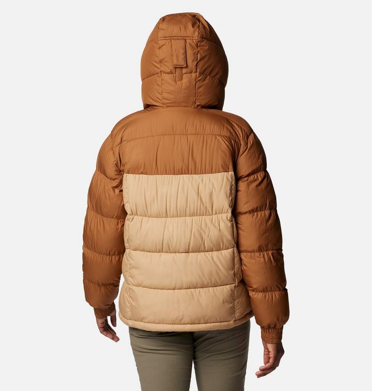 Women's Pike Lake II Insulated Hooded Puffer Jacket, Color: Camel Brown, Canoe, image 2