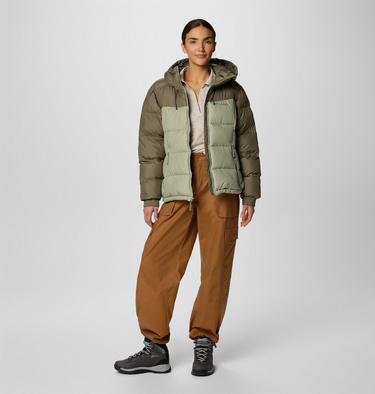 Pike Lake II isolierte Puffer-Jacke mit Kapuze für Frauen, Color: Stone Green, Safari, image 3