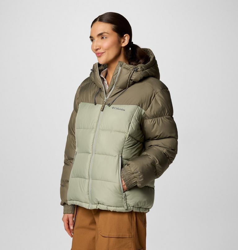 Chaqueta acolchada con capucha y aislamiento Pike Lake II para mujer, Color: Stone Green, Safari, image 4
