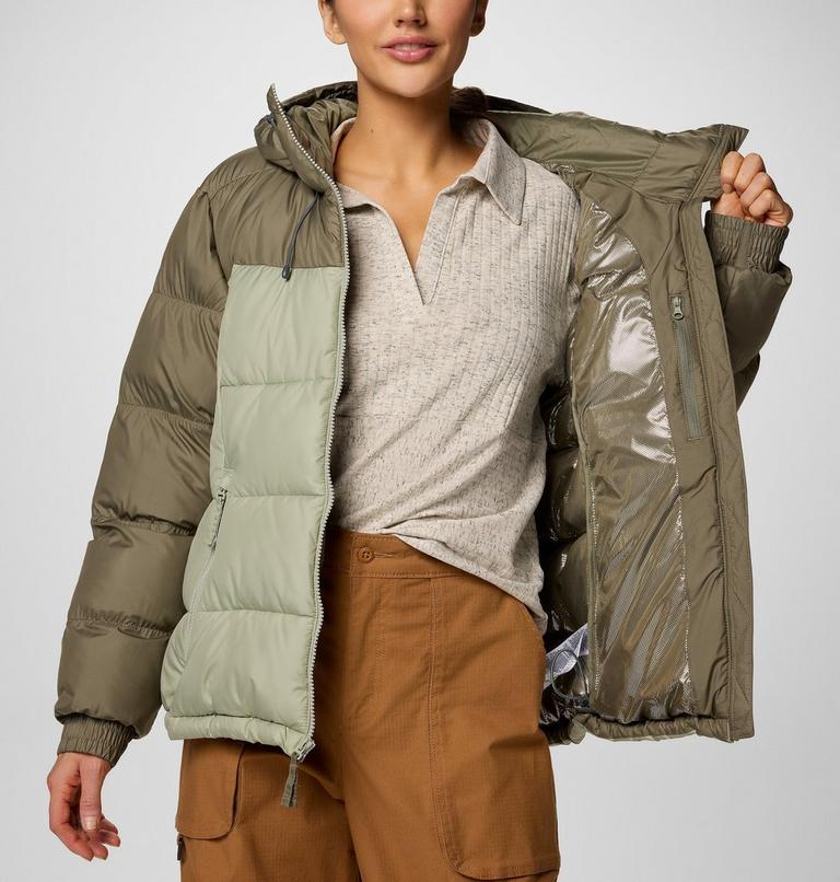 Chaqueta acolchada con capucha y aislamiento Pike Lake II para mujer, Color: Stone Green, Safari, image 6