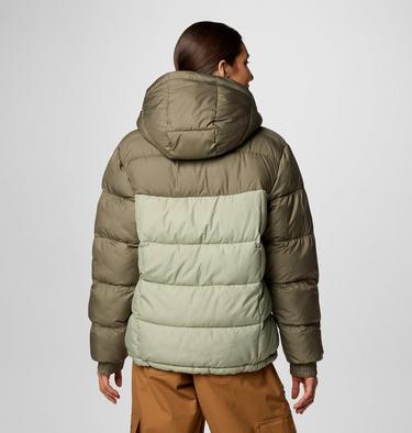 Pike Lake II isolierte Puffer-Jacke mit Kapuze für Frauen, Color: Stone Green, Safari, image 2