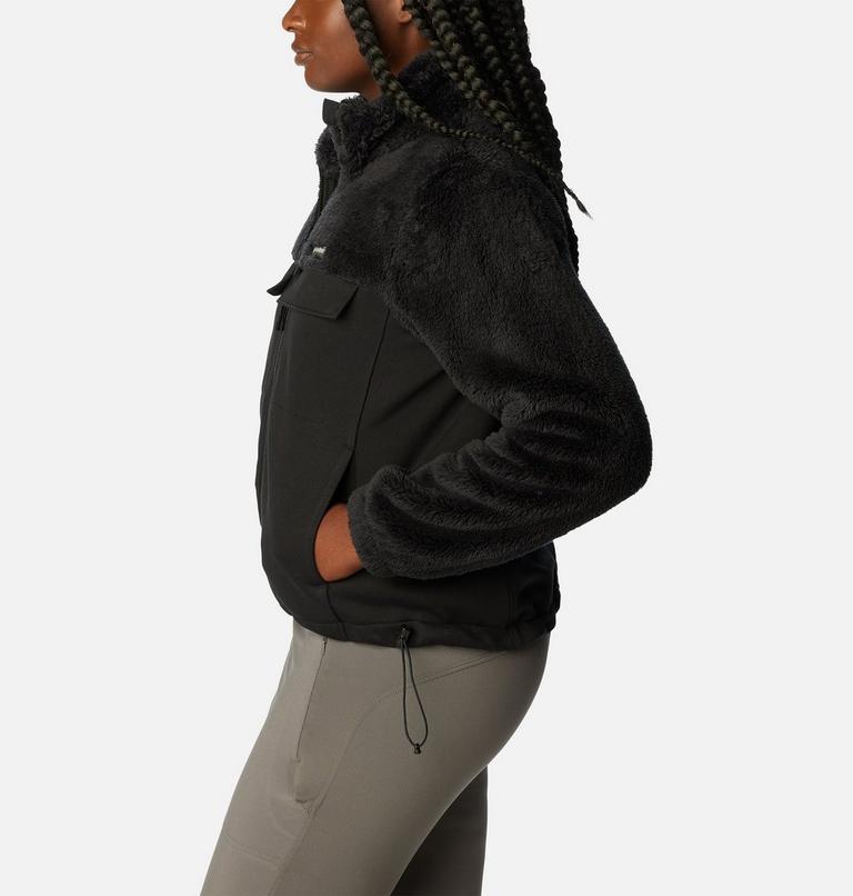 Forro polar sherpa h&iacute;brido Columbia Lodge para mujer, Color: Black, image 3