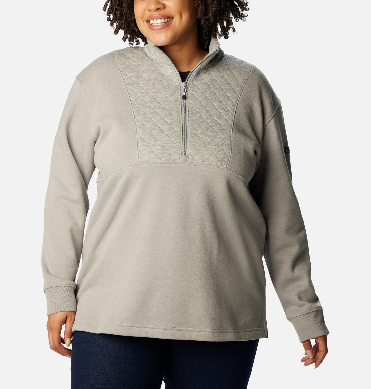 Women's Columbia Lodge™ Quilted Quarter Zip Tunic - Plus Size 1