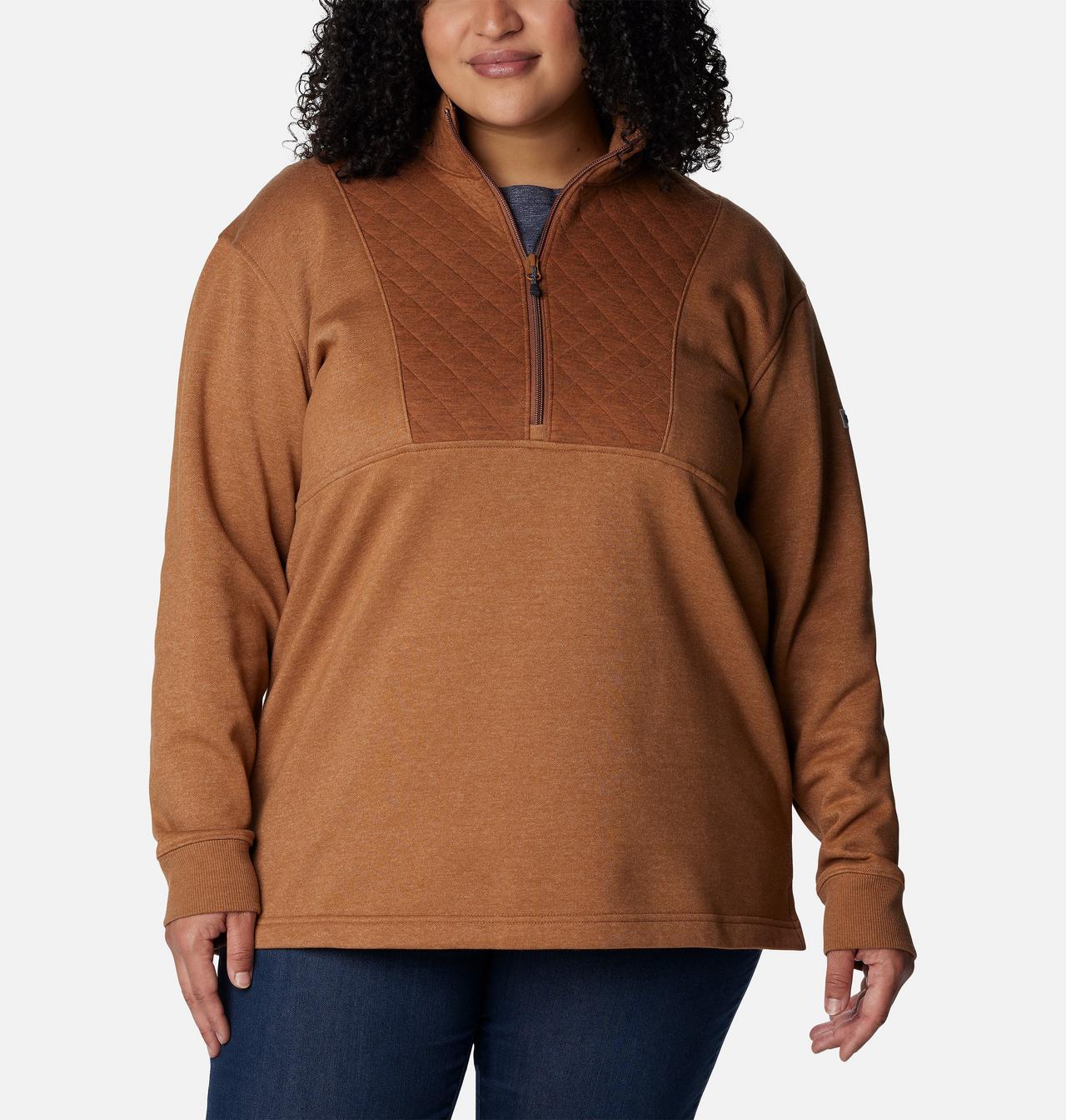 Women's Columbia Lodge™ Quilted Quarter Zip Tunic - Plus Size 1