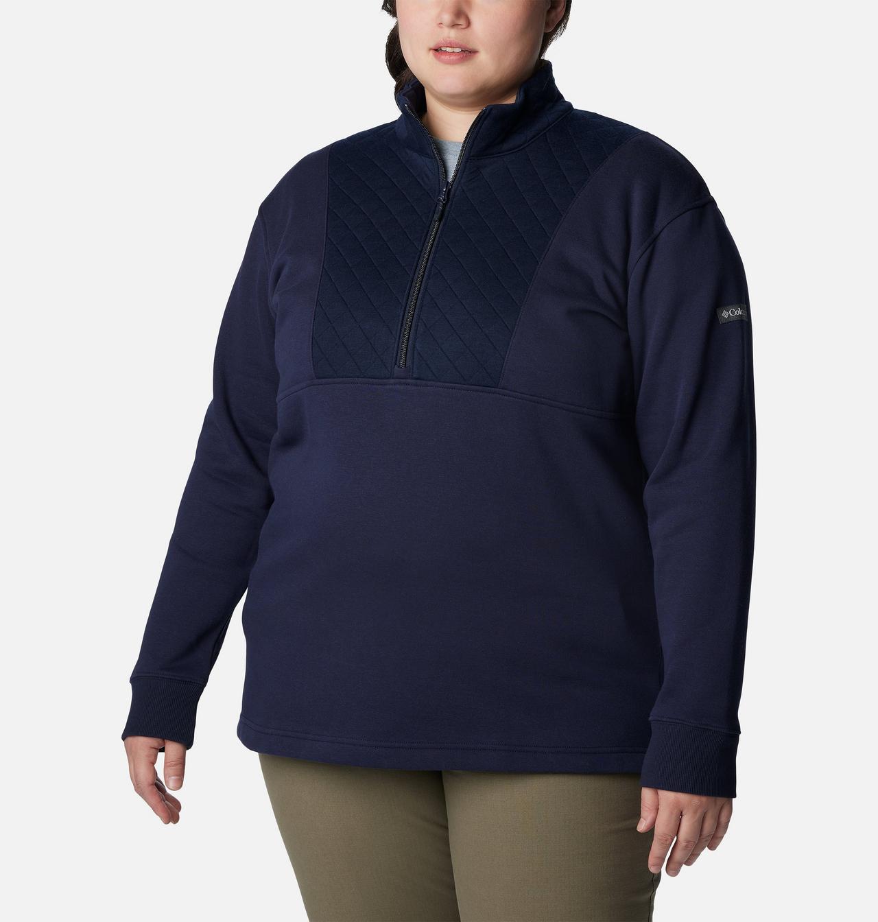 Women's Columbia Lodge™ Quilted Quarter Zip Tunic - Plus Size 5