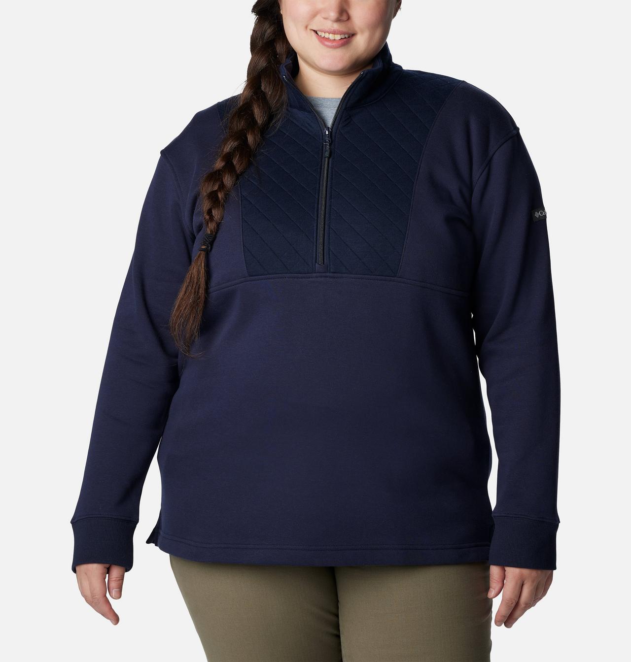 Women's Columbia Lodge™ Quilted Quarter Zip Tunic - Plus Size 1