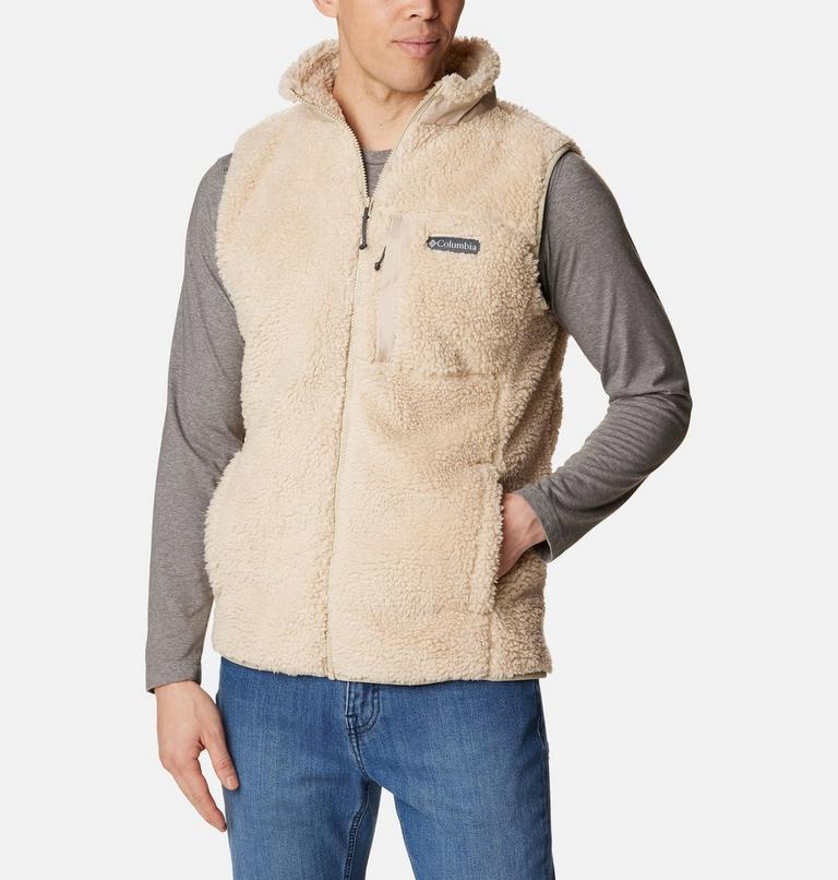 Winter Pass Print Fleece Vest | 271 | XXL, Color: Ancient Fossil, image 1