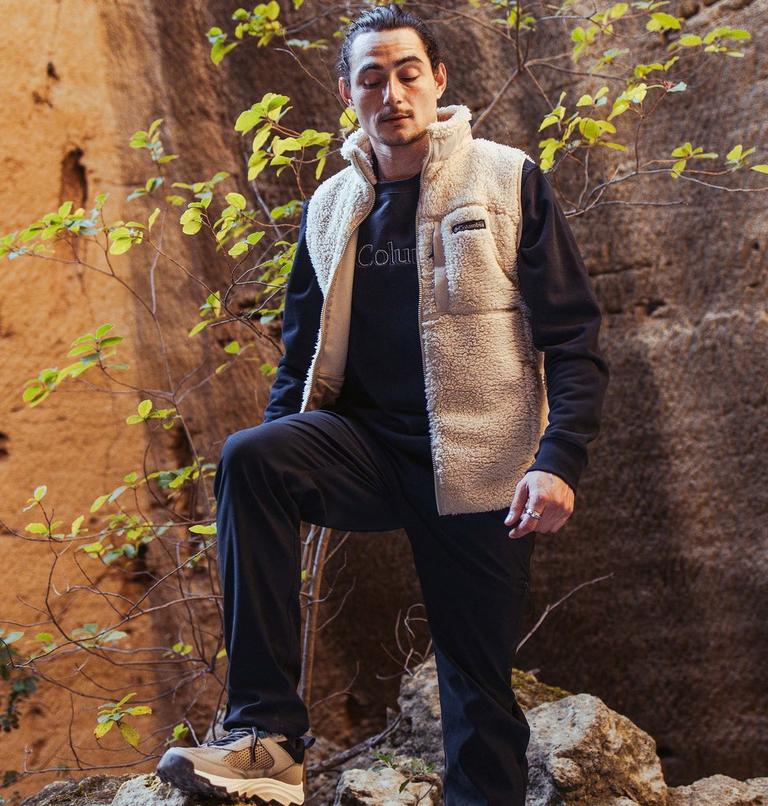 Winter Pass Print Fleece Vest | 271 | XXL, Color: Ancient Fossil, image 7