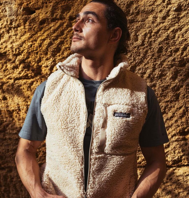 Winter Pass Print Fleece Vest | 271 | XXL, Color: Ancient Fossil, image 9