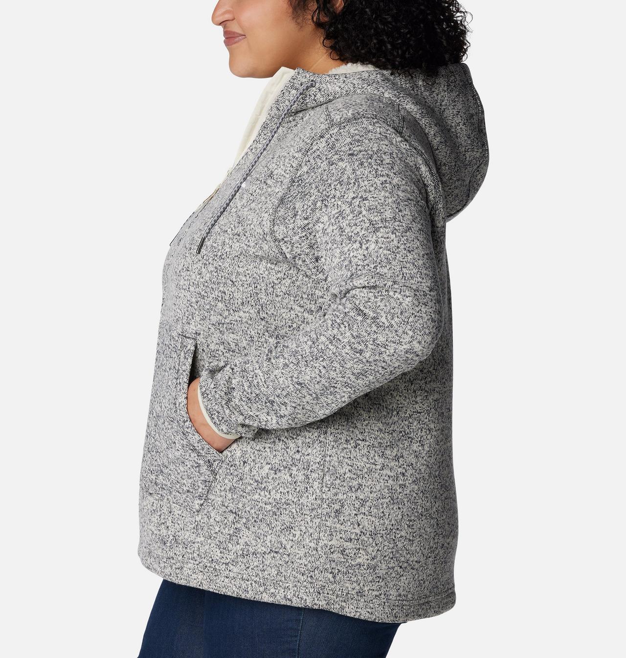 Women's Sweater Weather™ Sherpa Full Zip Hooded Jacket - Plus Size 3