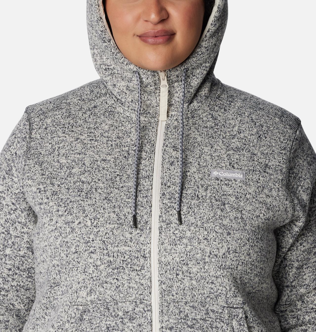Women's Sweater Weather™ Sherpa Full Zip Hooded Jacket - Plus Size 4