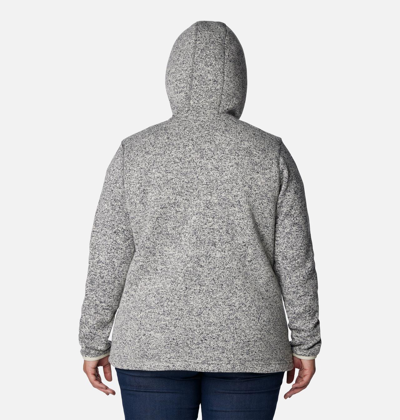 Women's Sweater Weather™ Sherpa Full Zip Hooded Jacket - Plus Size 2