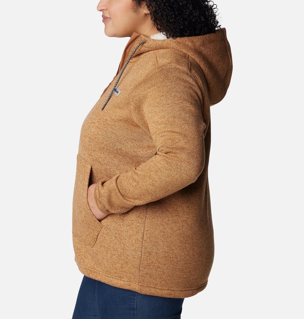 Women's Sweater Weather™ Sherpa Full Zip Hooded Jacket - Plus Size 3
