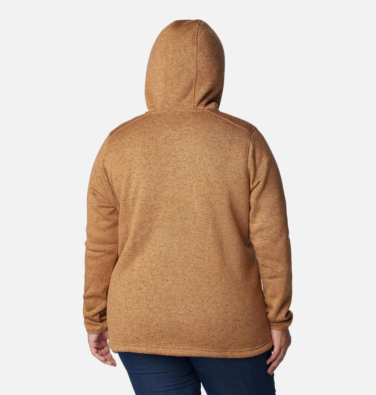 Women's Sweater Weather™ Sherpa Full Zip Hooded Jacket - Plus Size 2