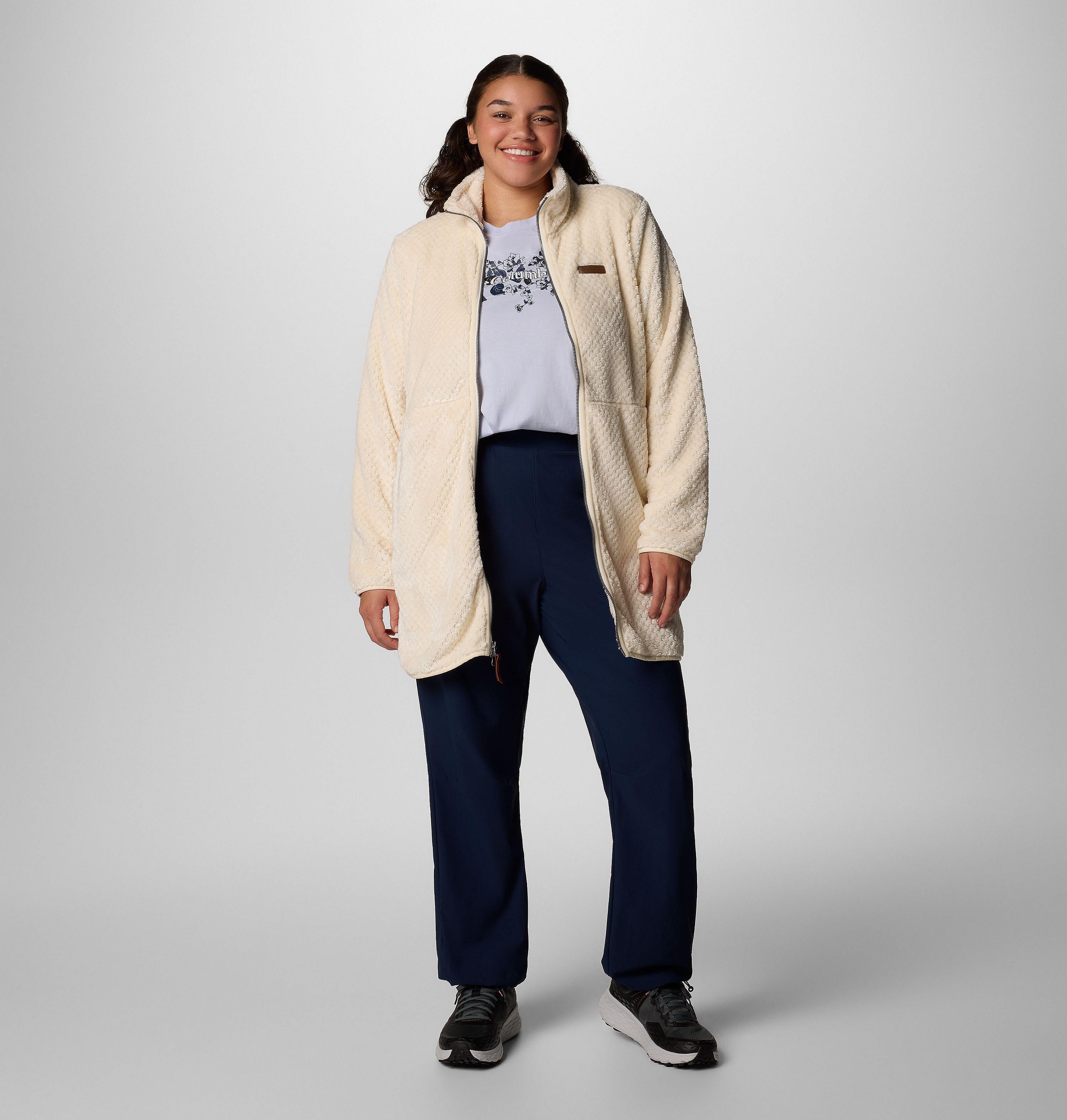 Women's Fire Side Long Full Zip Fleece Jacket - Plus Size | 192 | 3X 3