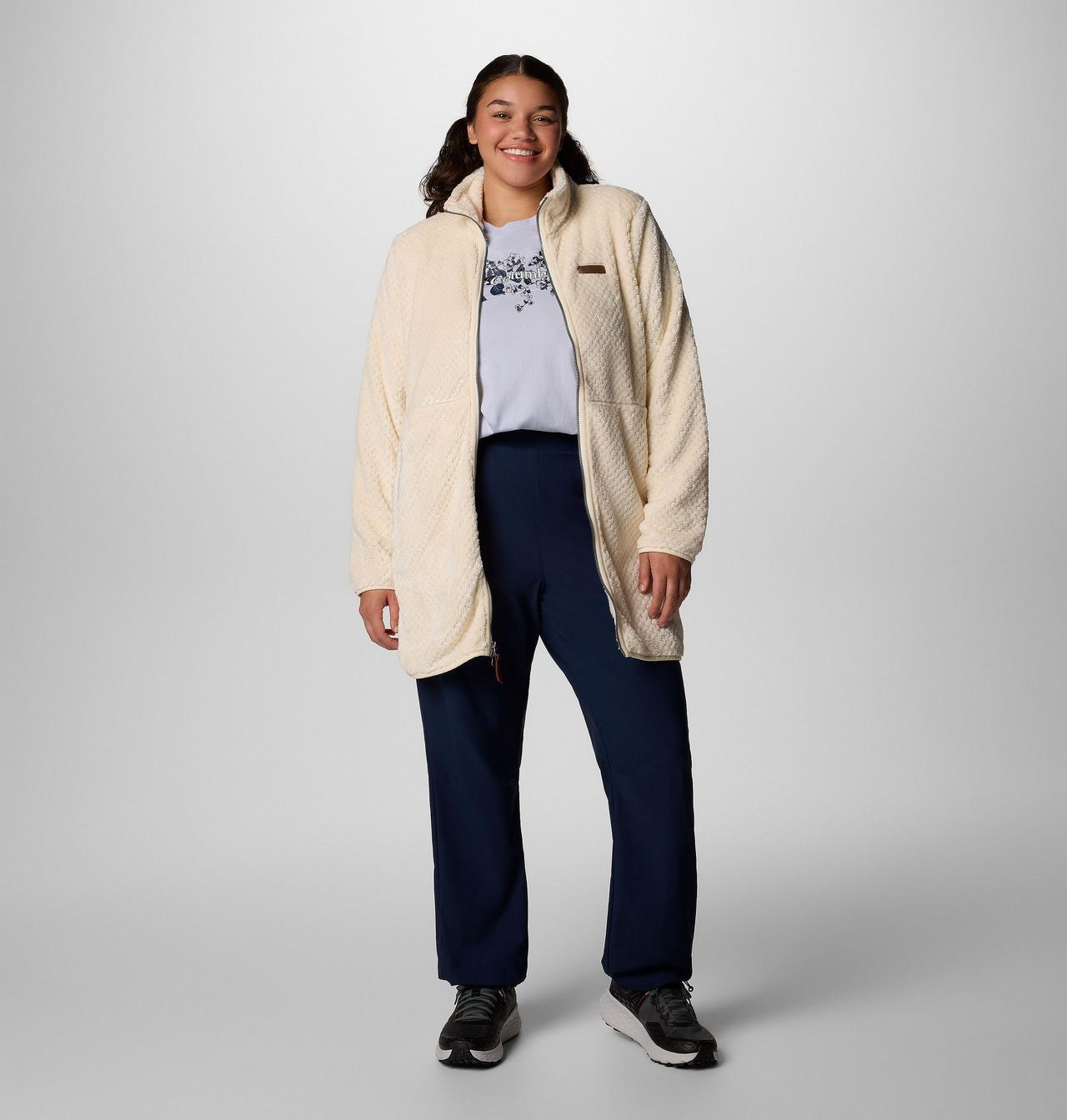 Women's Fire Side™ Long Full Zip Fleece Jacket - Plus Size | 192 | 1X 3