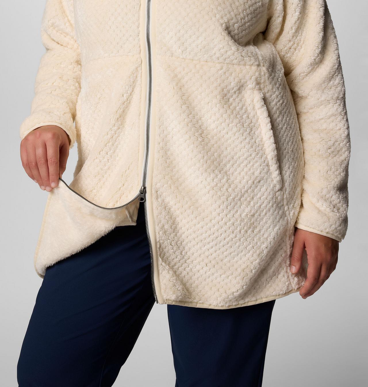 Women's Fire Side™ Long Full Zip Fleece Jacket - Plus Size | 192 | 1X 6