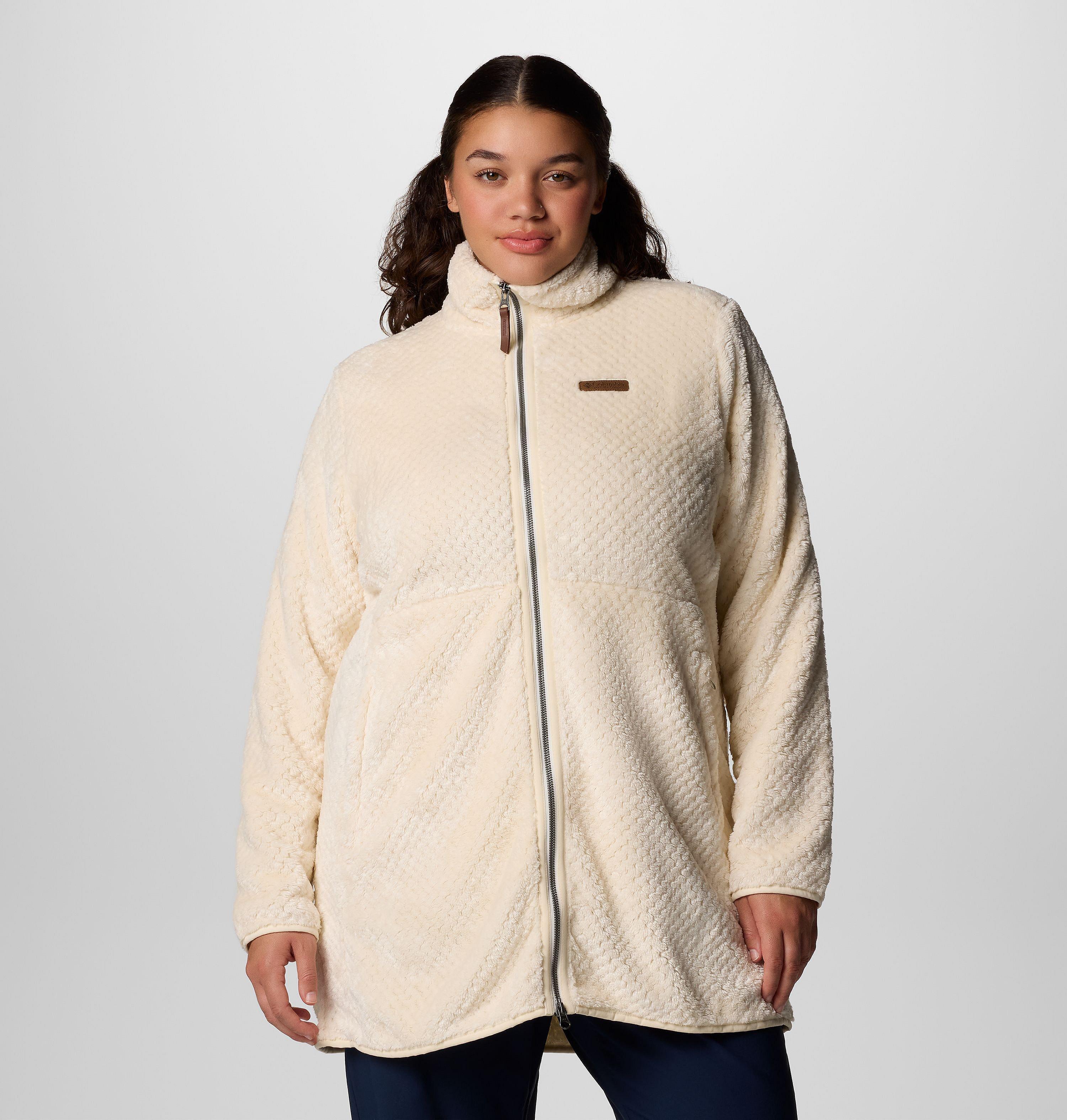 SUPLEX CORESIDE ♯FOG Women's Fire Side™ Long Full Zip Fleece Jacket - Plus Size | Columbia