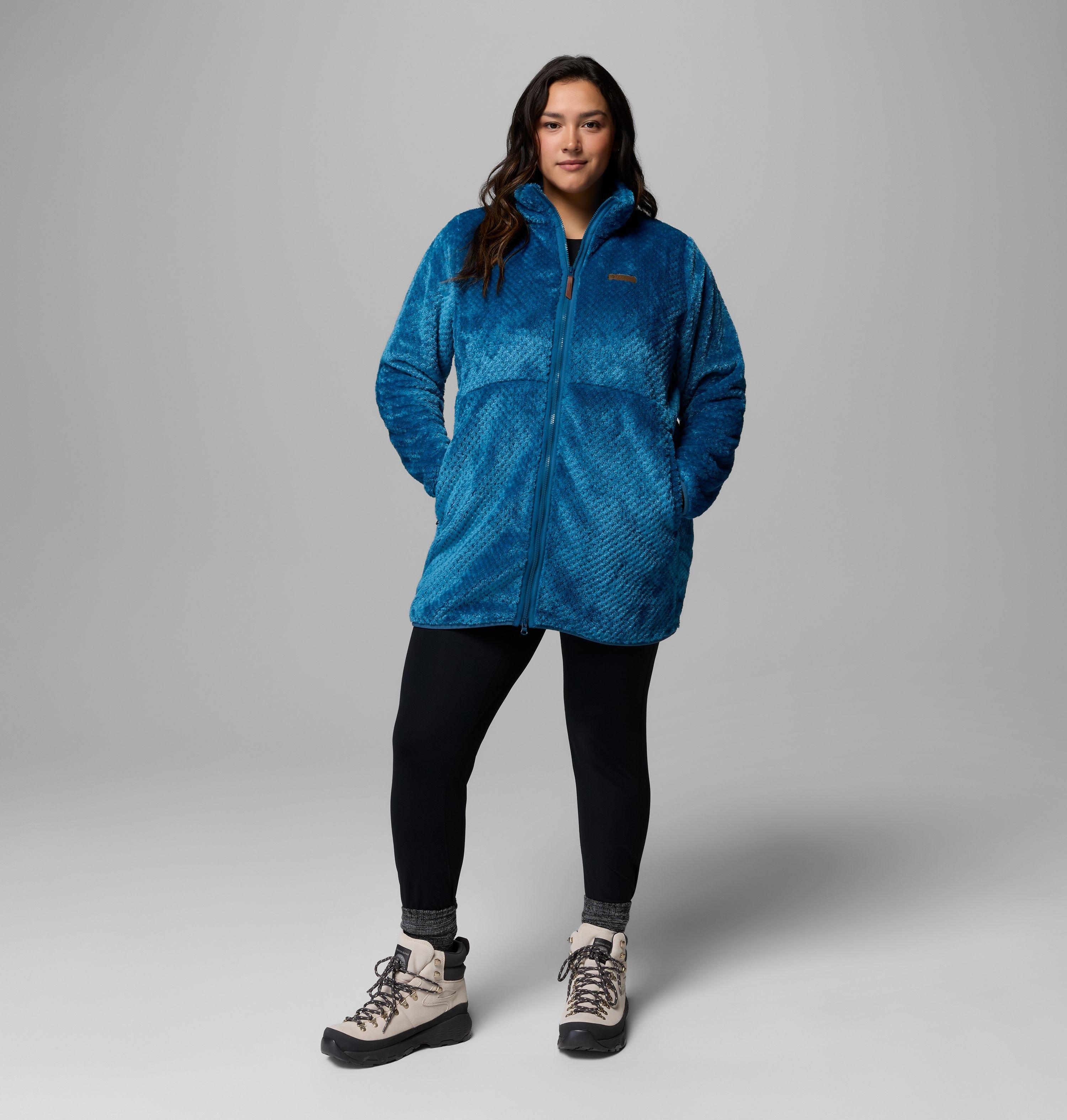 Women's Fire Side Long Full Zip Fleece Jacket - Plus Size 2