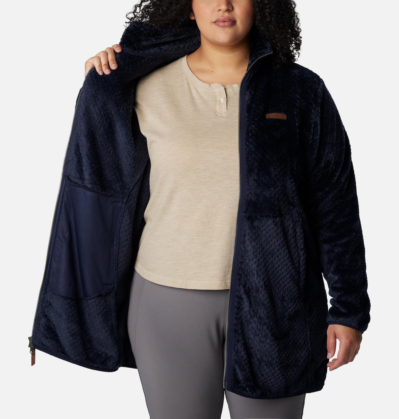 Women's Fire Side™ Long Full Zip Fleece Jacket - Plus Size 5