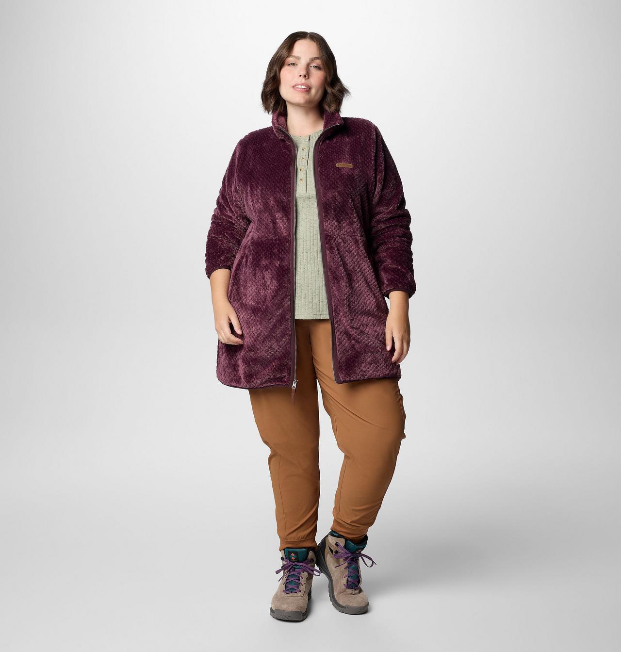 Women's Fire Side™ Long Full Zip Fleece Jacket - Plus Size | 607 | 3X 3