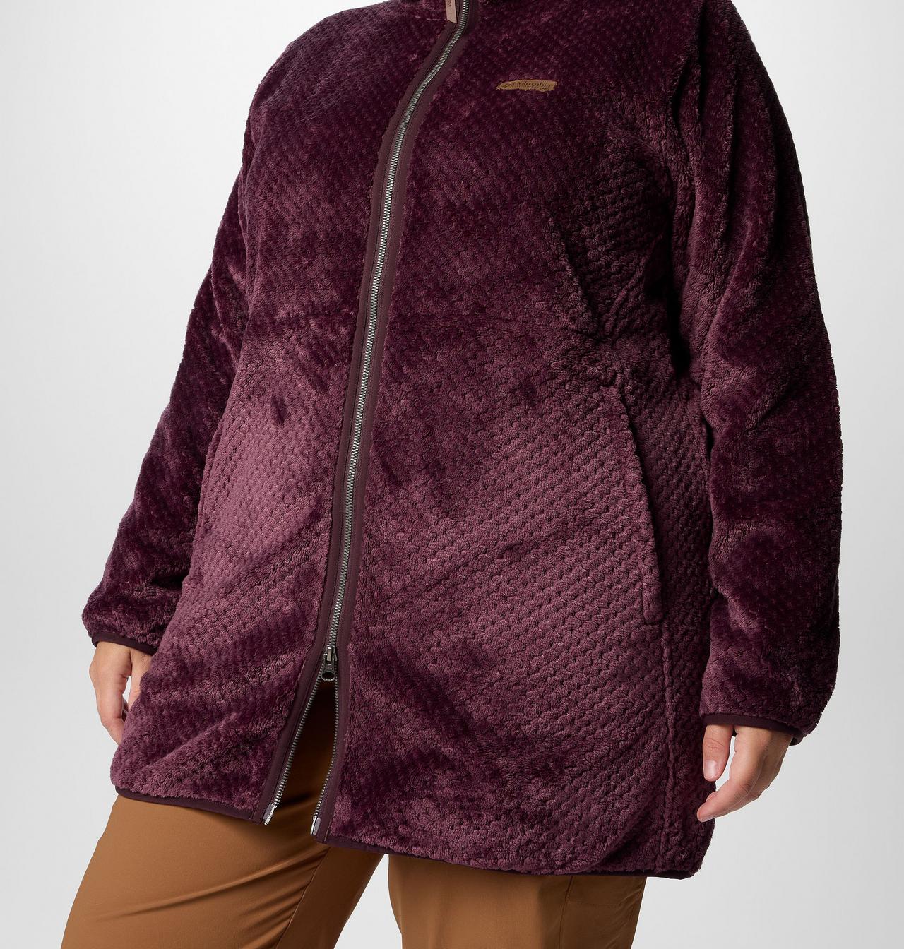 Women's Fire Side™ Long Full Zip Fleece Jacket - Plus Size | 607 | 3X 6