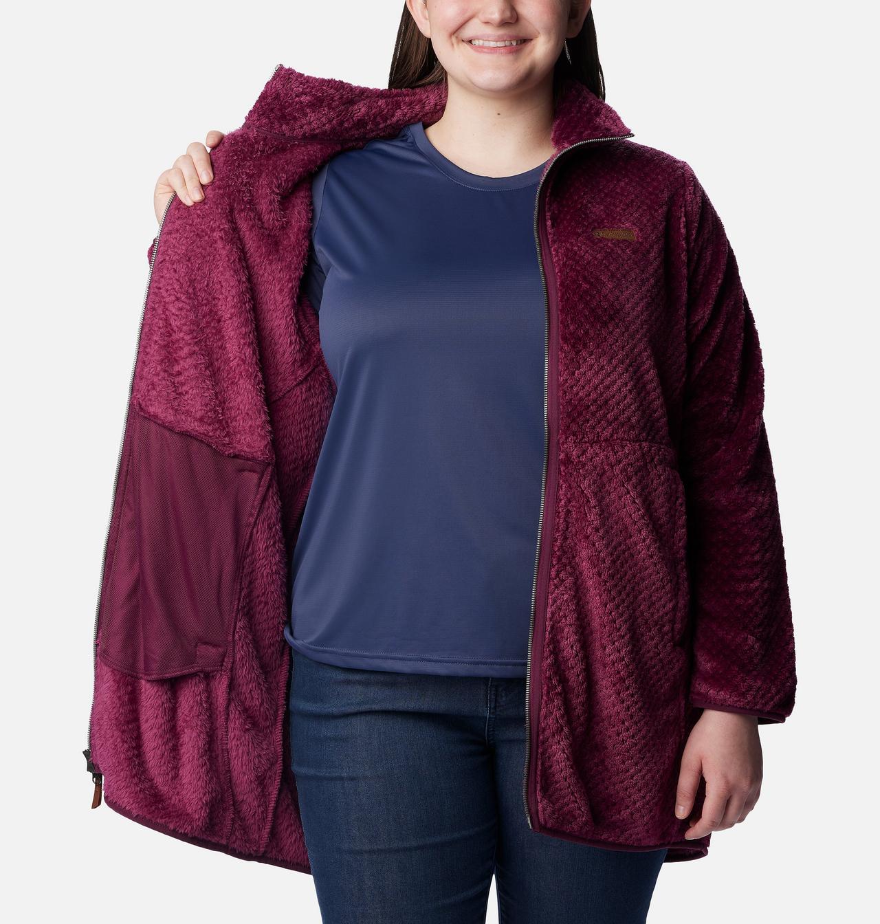 Women's Fire Side™ Long Full Zip Fleece Jacket - Plus Size 5