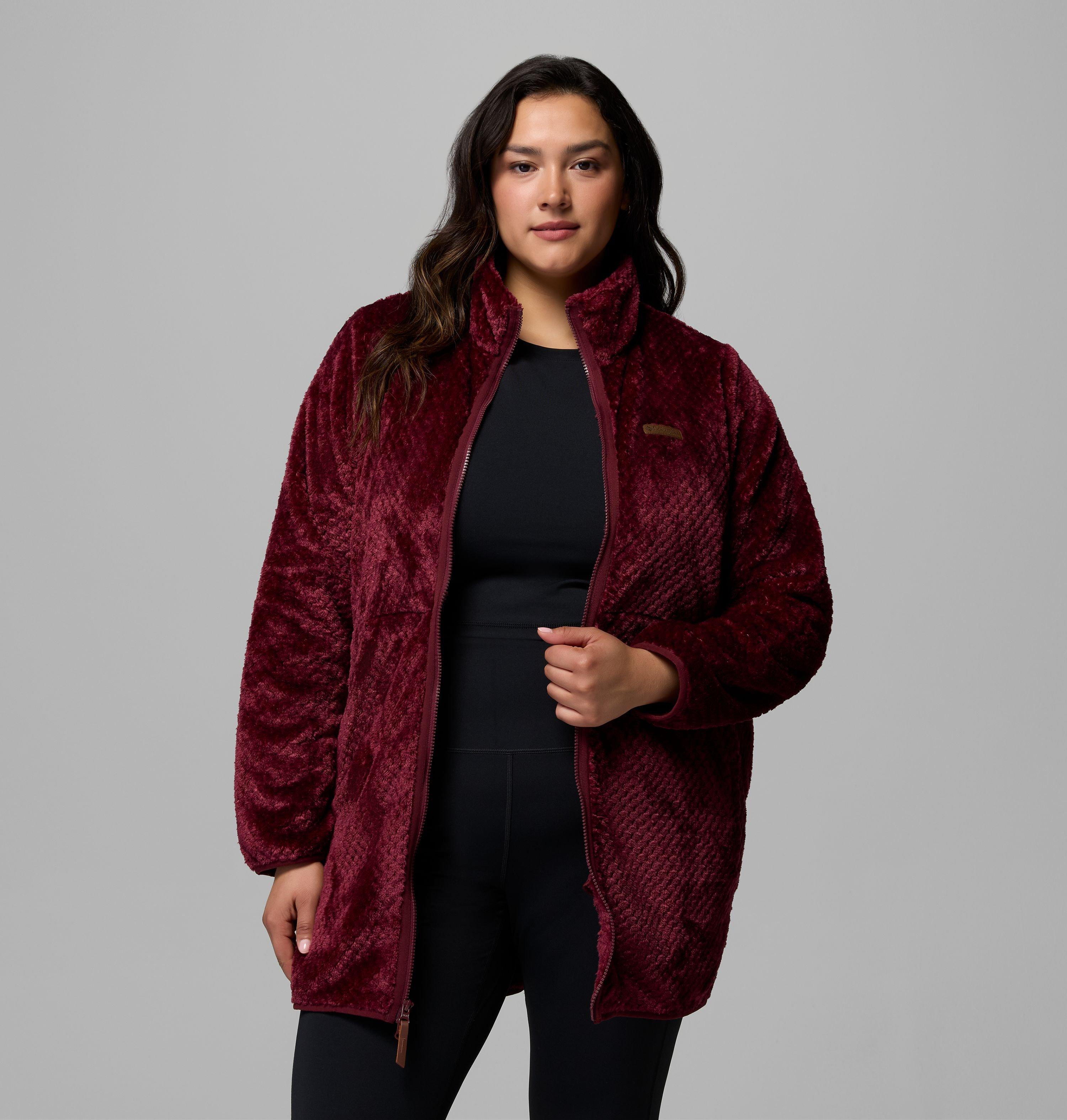 Women's Fire Side Long Full Zip Fleece Jacket - Plus Size | 624 | 1X 5